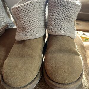 UGG Brown Boots Shaina Sweater Cuff Bootie Womens Size 5